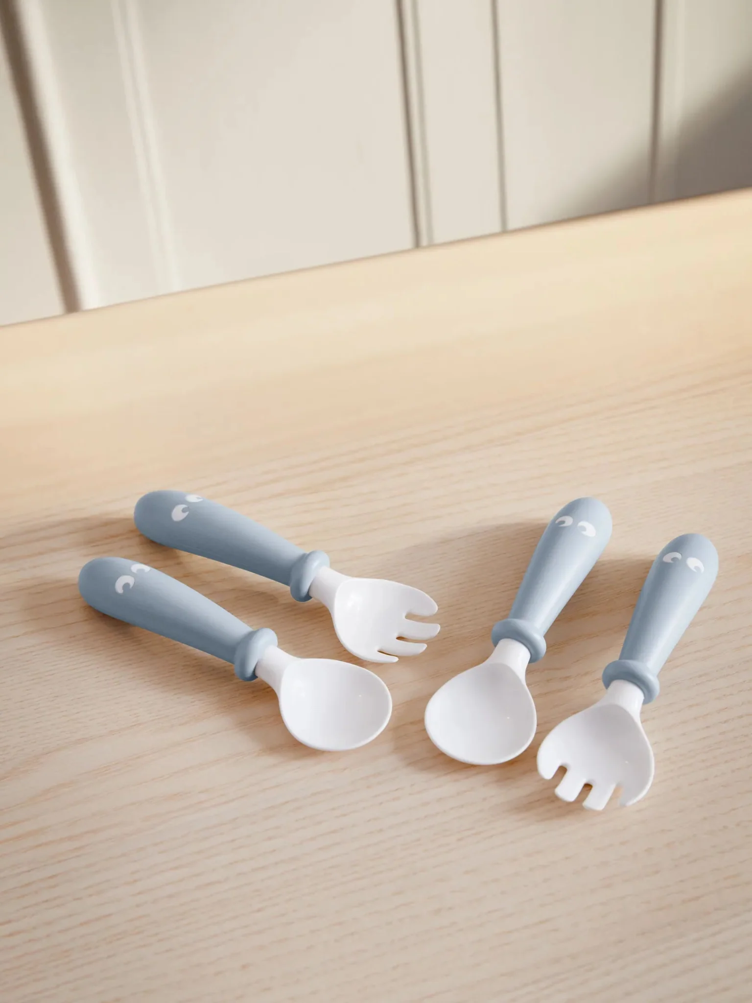 Baby Bjorn  Baby Spoon and Fork, 4 pcs pastel Blue - Image 3