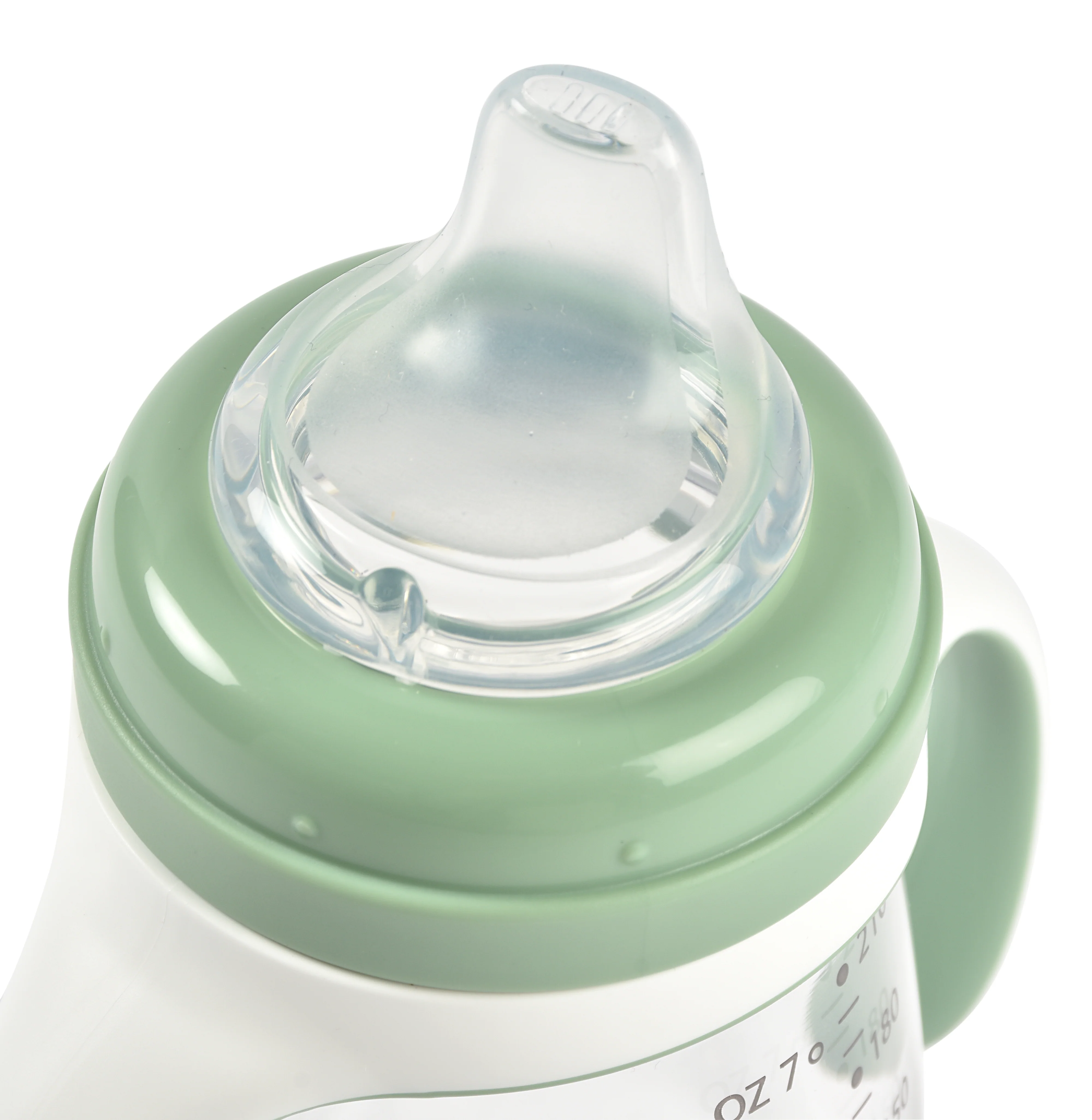 BEABA 2-IN-1 BOTTLE TO SIPPY LEARNING CUP 210ML - SAGE GREEN - Image 5