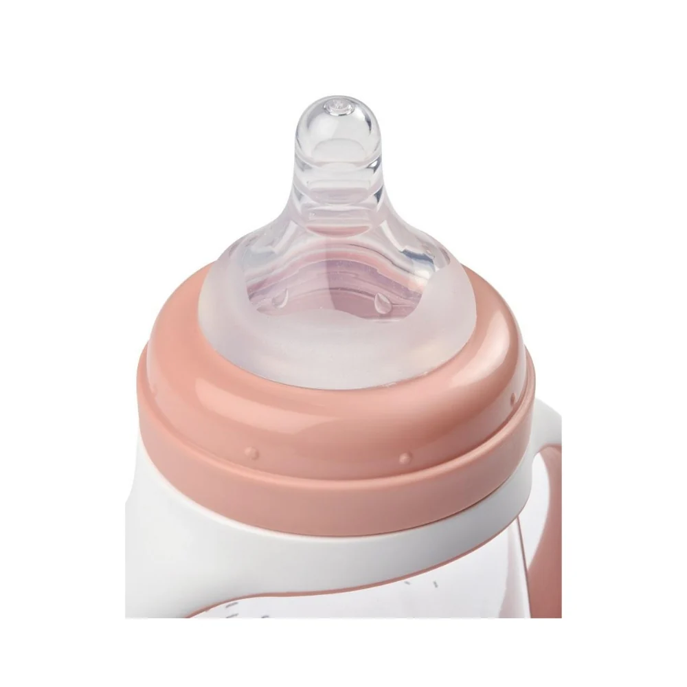 BEABA 2-IN-1 BOTTLE TO SIPPY LEARNING CUP 210ML - VINTAGE PINK - Image 3