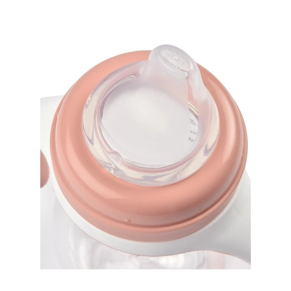 BEABA 2-IN-1 BOTTLE TO SIPPY LEARNING CUP 210ML - VINTAGE PINK - Image 4