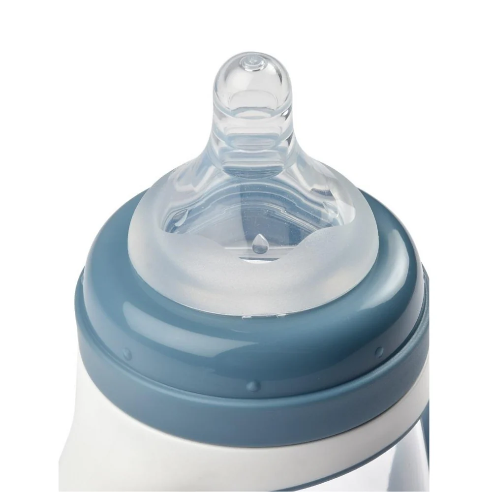 BEABA 2-IN-1 BOTTLE TO SIPPY LEARNING CUP 210ML - WINDY BLUE. NEW - Image 3