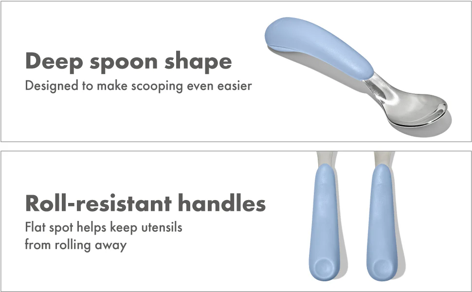 OXO TOT FORK & SPOON SET - DUSK - Image 3