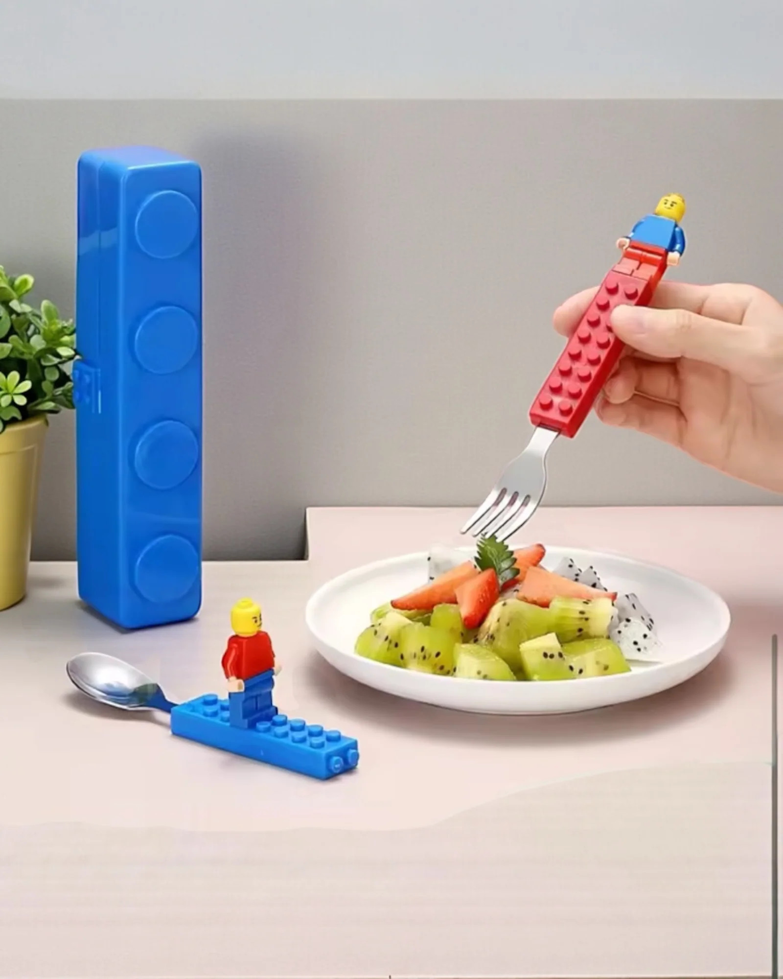 🧱 Giggle Bubs™ Brick Buddy Kids Cutlery Set - Image 4