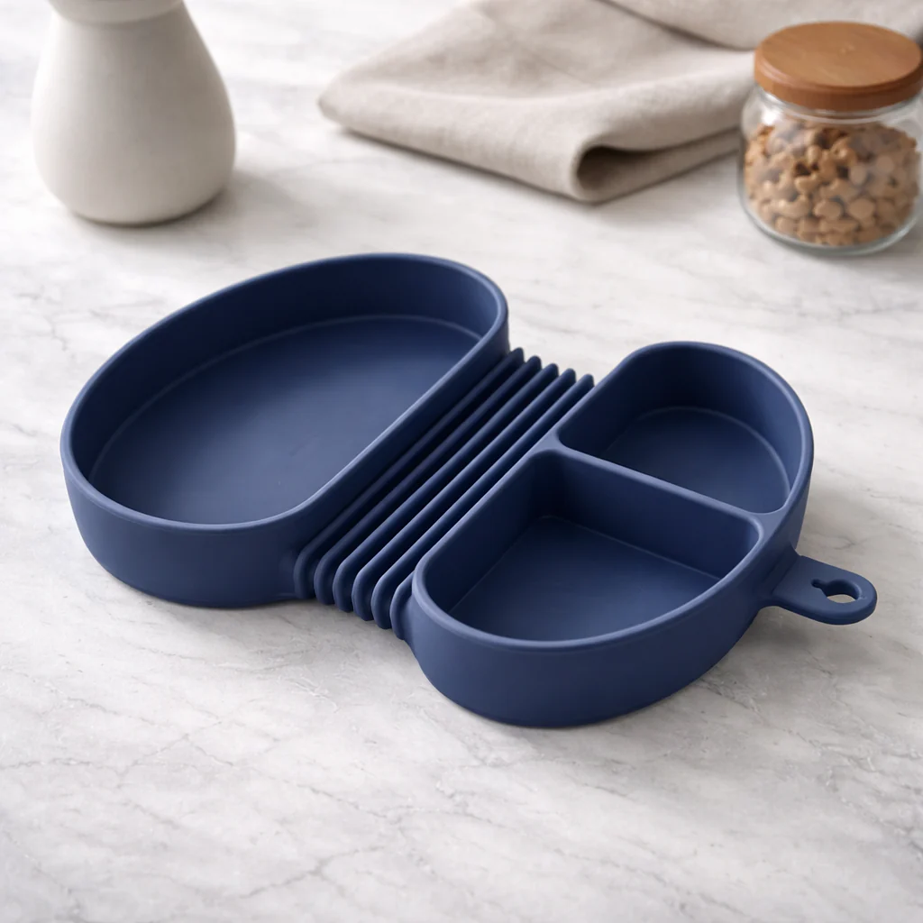 Giggle Bubs, Foldable Silicone Kids Meal Box. - Image 4