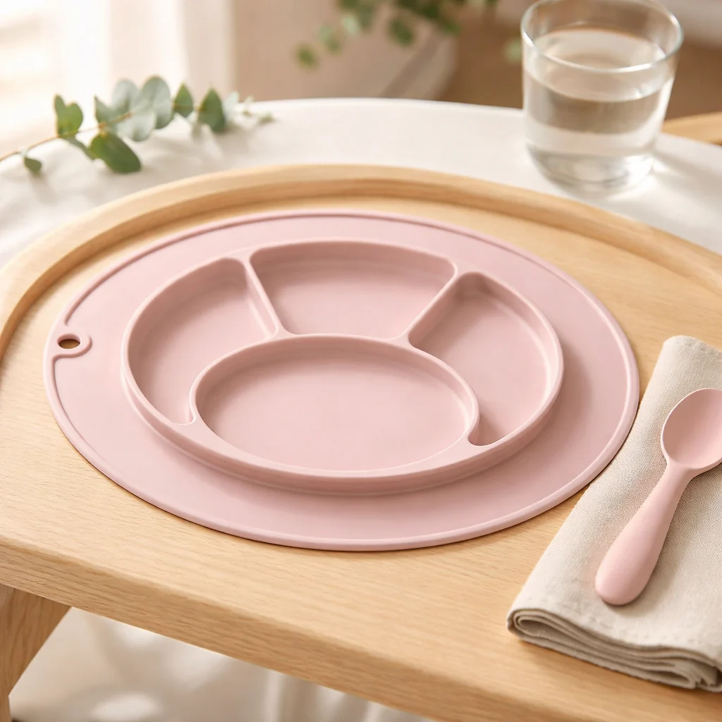 Giggle Bubs, Baby Mini Silicone Suction Plate with Placemat. - Image 3