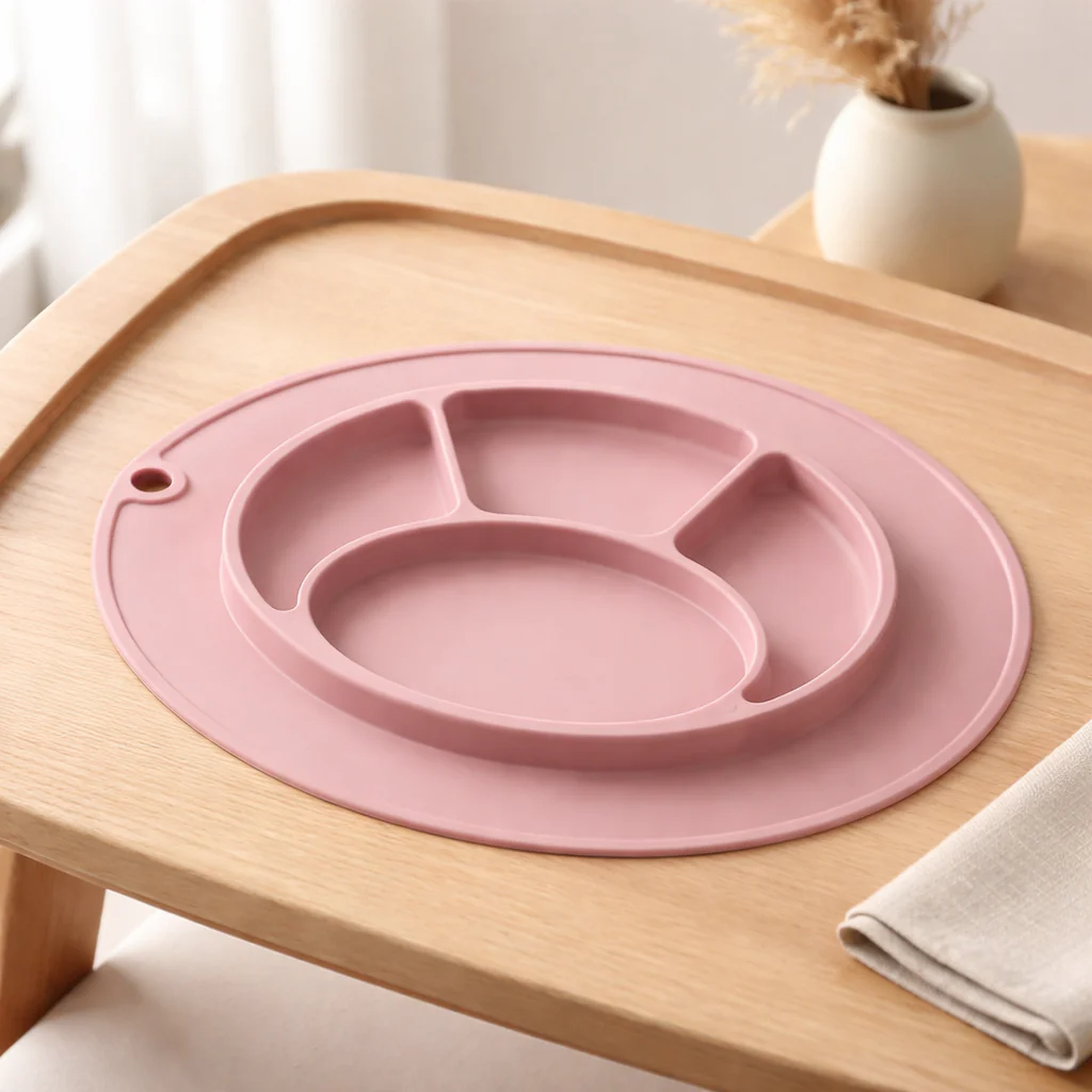 Giggle Bubs, Baby Mini Silicone Suction Plate with Placemat. - Image 6