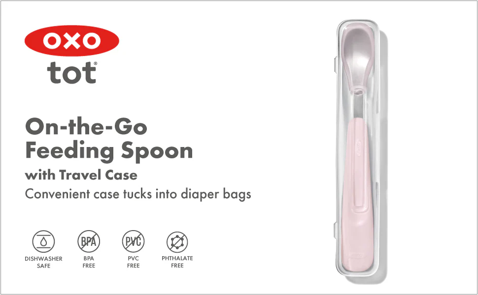 OXO TOT On-The-Go Feeding Spoon - Blossom OXO - Image 10