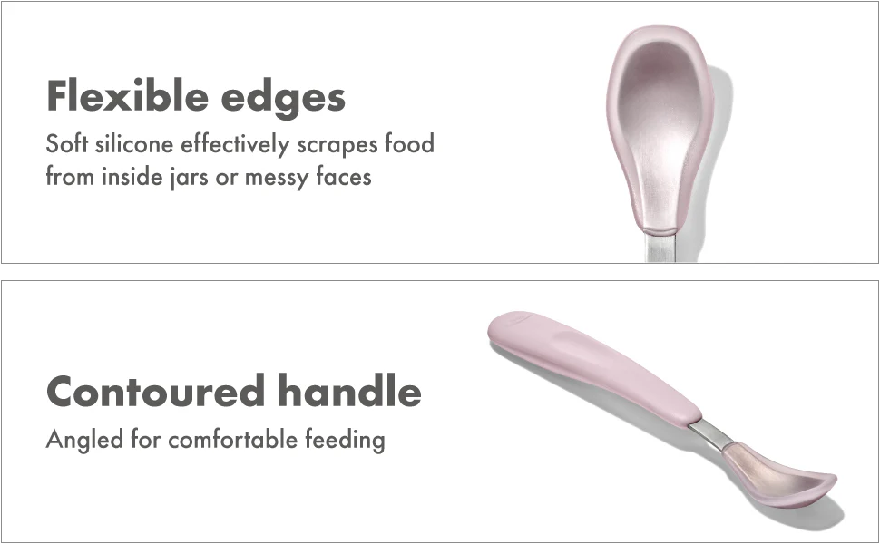 OXO TOT On-The-Go Feeding Spoon - Blossom OXO - Image 8
