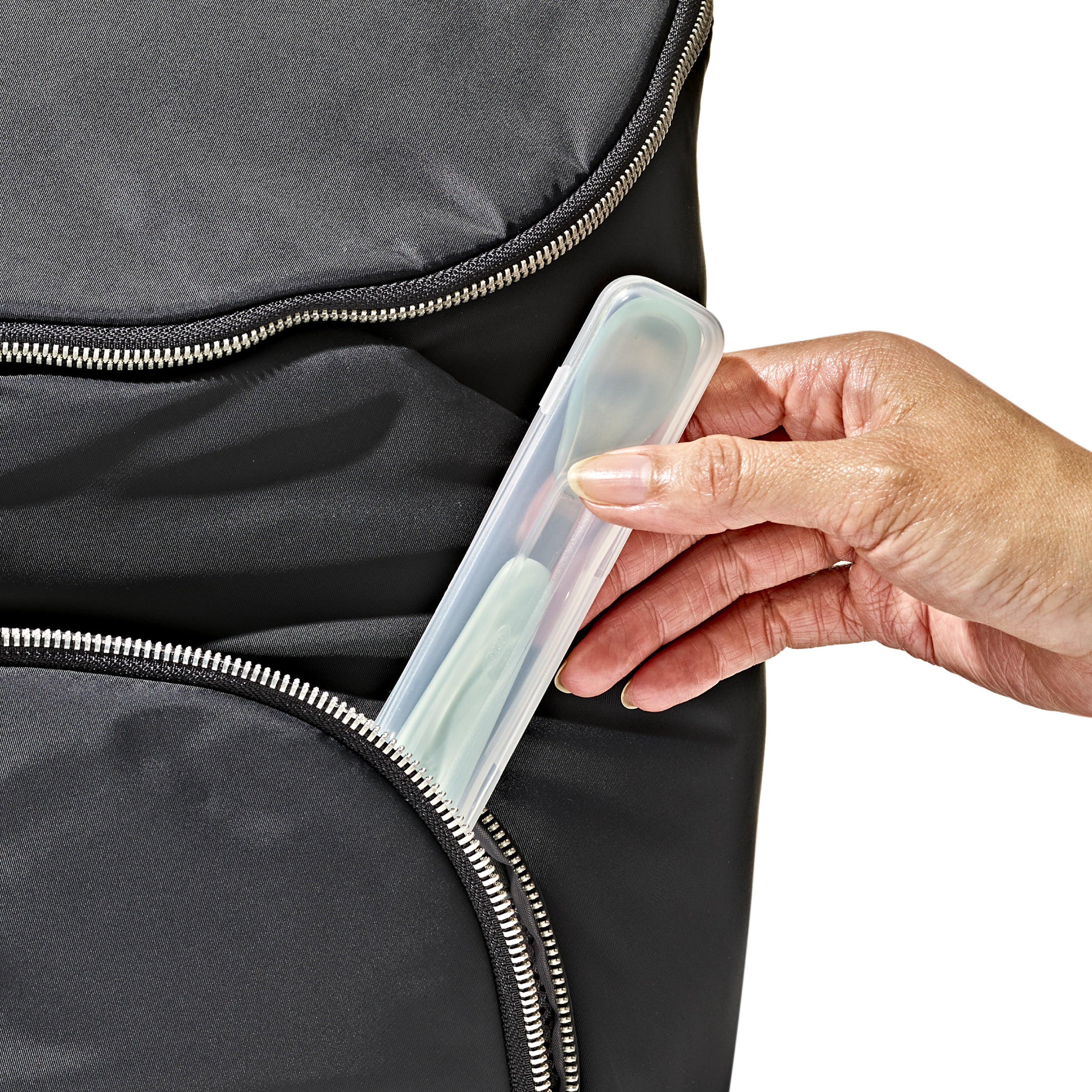 OXO TOT On-The-Go Feeding Spoon - Opal - Image 3