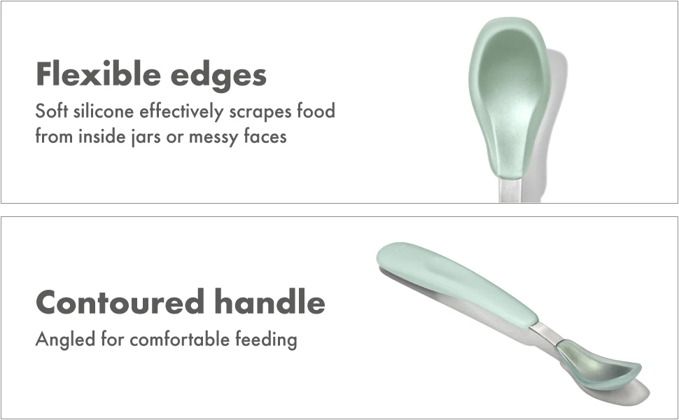 OXO TOT On-The-Go Feeding Spoon - Opal - Image 8