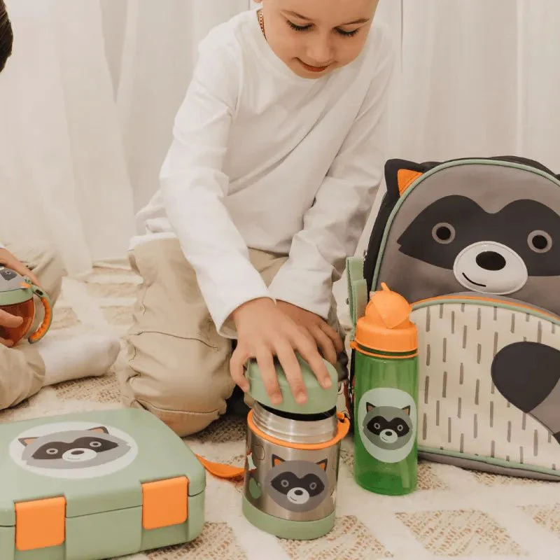 Skip Hop Zoo Insulated Food Jar Raccoon. - Image 3