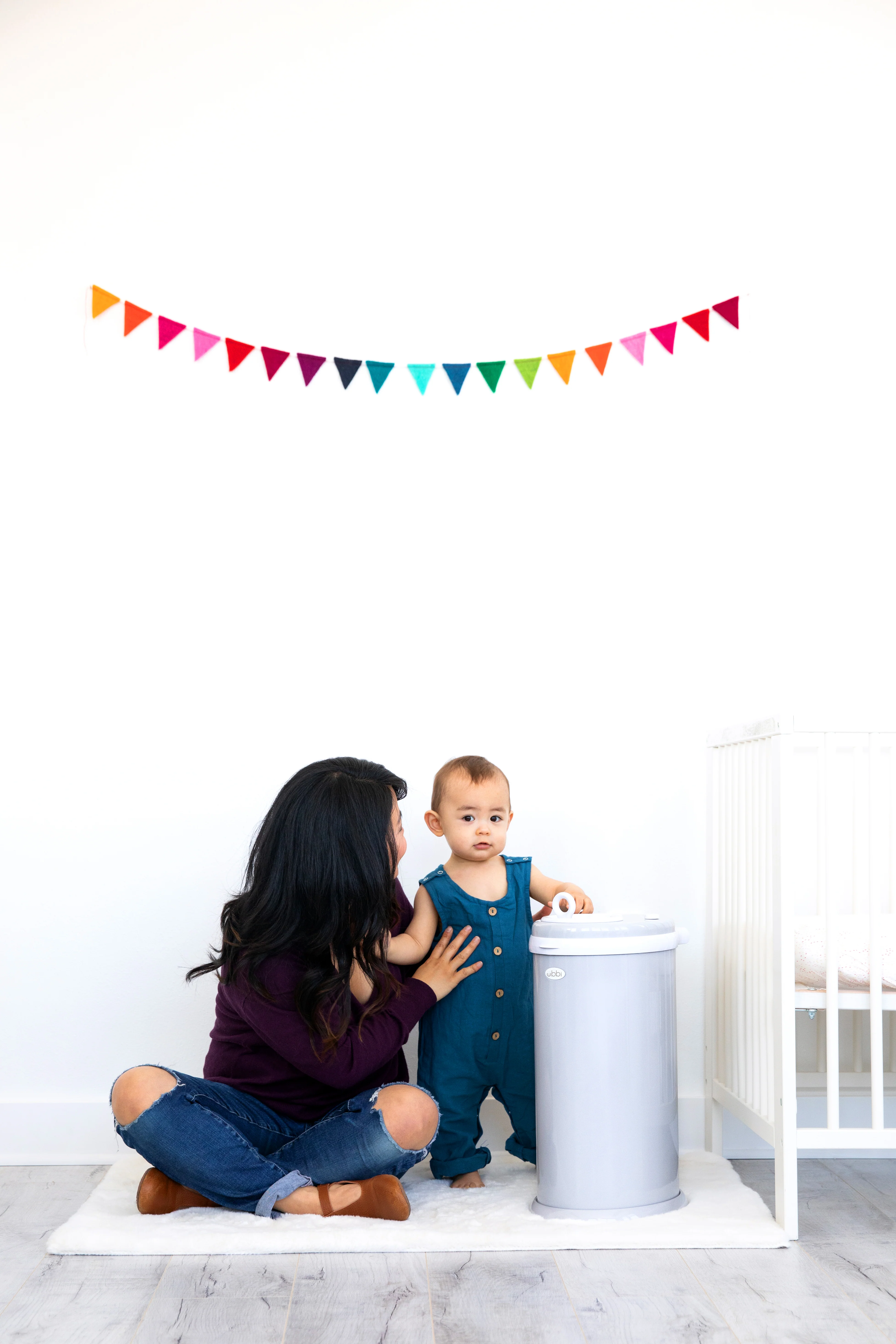 UBBI NAPPY PAIL - GREY - Image 5