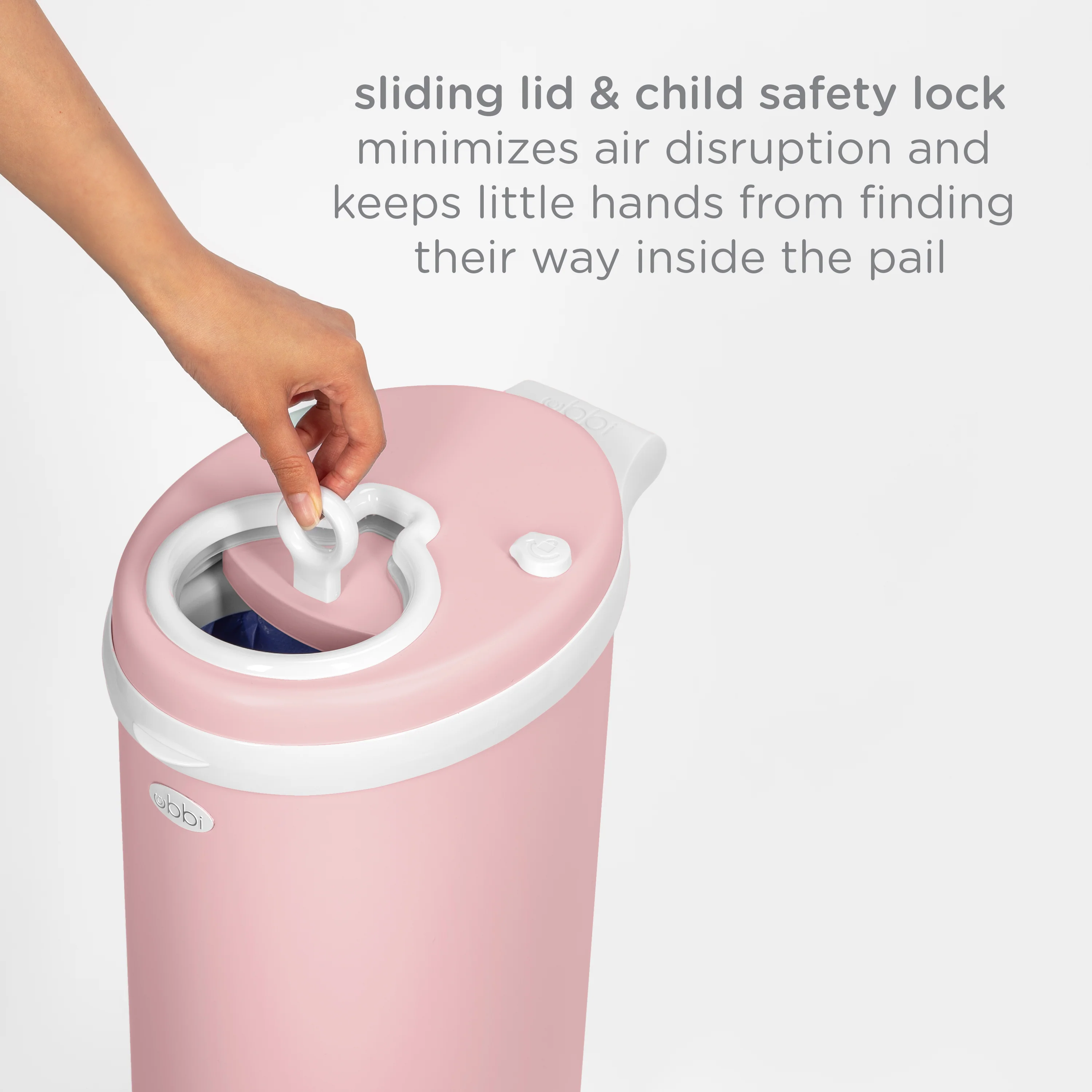 UBBI NAPPY PAIL - MATTE Fig Blossom - Image 4