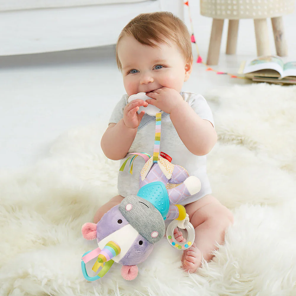 Skip Hop Bandana Buddies Unicorn Plush Toy - Rattles, Crinkles, and Teething Fun - Image 5